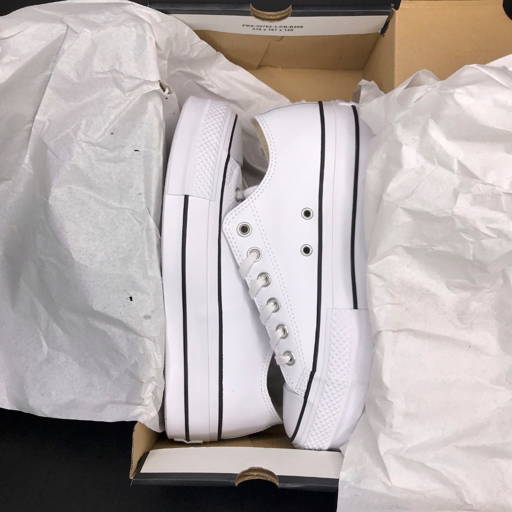 NEW Converse All Star Chuck Taylor Lift Leather - Picture 7 of 8